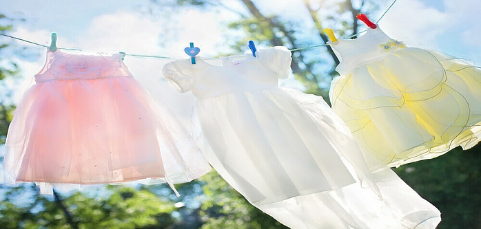 laundry on a washing line