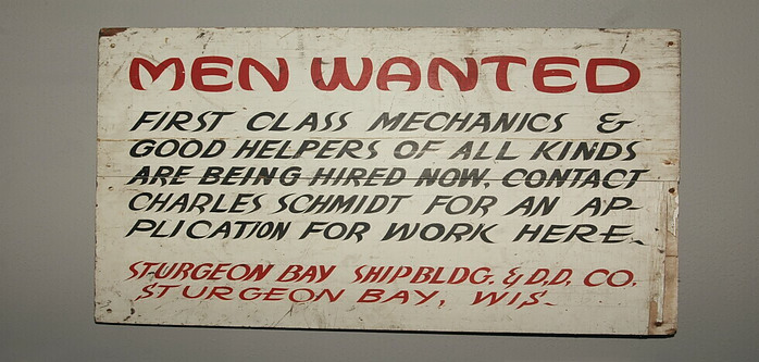 men wanted sign