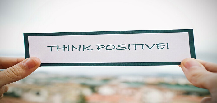 think positive sign